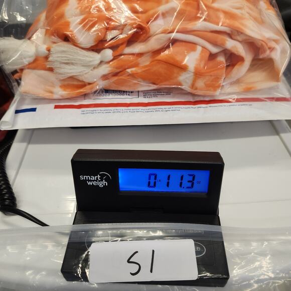 MILLENIUM Sundress Maxi Dress Womens Small S Orange White Tie Dye Tiered Beachy - Picture 10 of 10